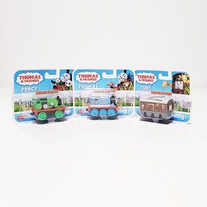 Thomas& Friends Sodor Safari Metal Engine Thomas, Percy and Toby Train Lot